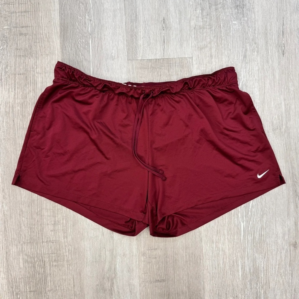 Nike Maroon Attack Fold Over Shorts - Size XXL